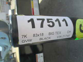 2023 Big Tex 83x18  Car Hauler 70CH-18BKDT2B