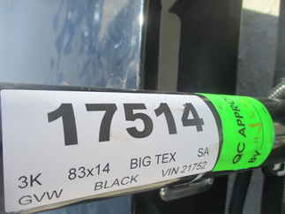 2023 Big Tex 83x14  Single Axle Utility 35UT-14BK