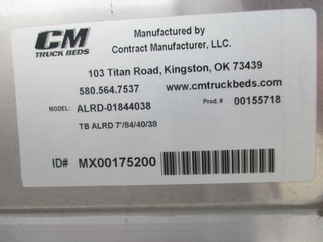 AS IS CM 7 x 84 ALRD Truck Bed