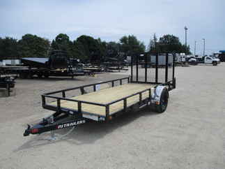 2023 PJ Trailer 77x14 U7 Single Axle Utility U721431DSFKT