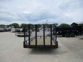 2023 PJ Trailer 77x14 U7 Single Axle Utility U721431DSFKT