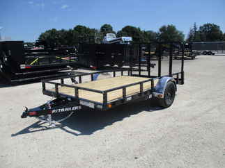 2023 PJ Trailer 83x12 U8 Single Axle Utility U821231DSBKT