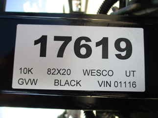 2022 Wesco 82x20 Utility