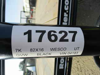 2022 Wesco 82x16 Utility