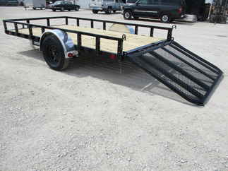 2023 PJ Trailer 77x12 U7 Single Axle Utility U721231DSFK