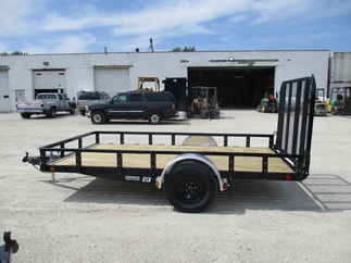 2023 PJ Trailer 77x12 U7 Single Axle Utility U721231DSFK