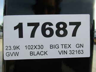 2023 Big Tex 102x30  Gooseneck 22GN-25BK+5