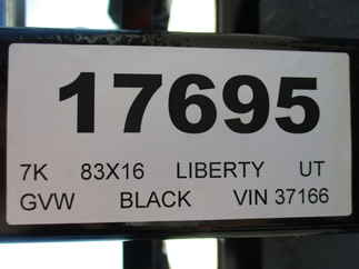 2022 Liberty 83x16  Utility LU7K83X16C4