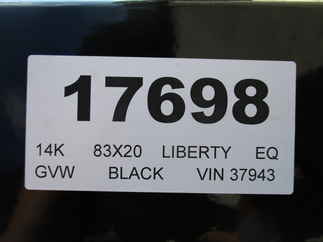 2023 Liberty 83x20  Equipment LE14K83X20C6 FWSR