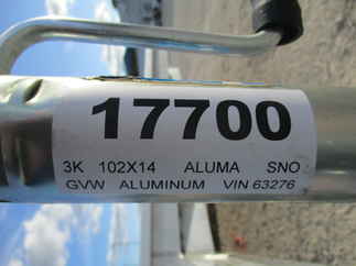 2023 Aluma 102x14  Snowmobile 8614D-TA-R-12SL