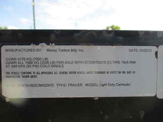 2012 Maxey 83x18  Car Hauler Light Duty Carhauler