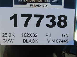 2023 PJ Trailer 102x32 LD Gooseneck LDQ32A2BSWK