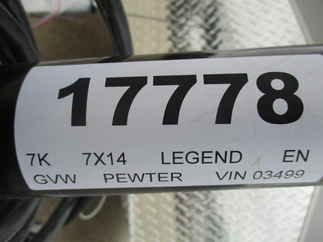 2023 Legend 7x14  Enclosed Cargo 7X16TVTA35