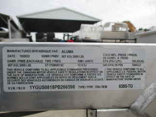 2023 Aluma 63x8  Aluminum Single Axle Utility 638S-TG