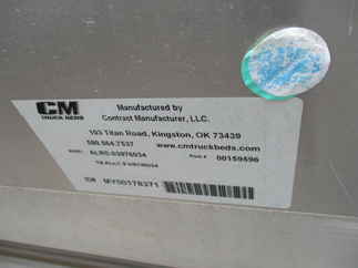 AS IS CM 9.3 x 97 RS Flatbed Truck Bed