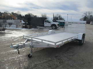 2024 Aluma 78x15  Aluminum Single Axle Utility 7815S-EL-TG-TR