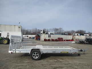 2024 Aluma 78x15  Aluminum Single Axle Utility 7815S-EL-TG-TR