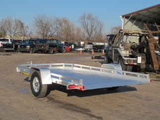2024 Aluma 77x12  Aluminum Single Axle Utility 7712H-TILT-S