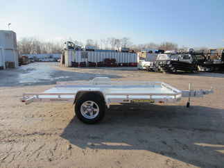 2024 Aluma 77x12  Aluminum Single Axle Utility 7712H-TILT-S