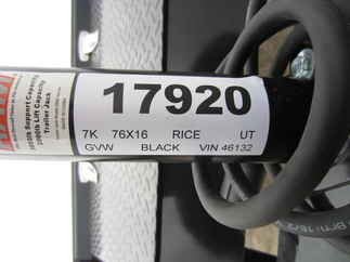 2022 Rice 76x16  Utility TST7616