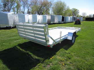 2024 Aluma 78x14  Aluminum Single Axle Utility 7814S-BT-TR