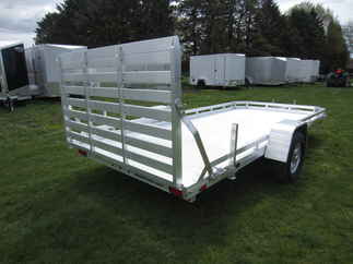 2024 Aluma 78x14  Aluminum Single Axle Utility 7814S-TG-TR