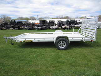 2024 Aluma 78x14  Aluminum Single Axle Utility 7814S-TG-TR