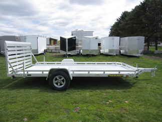 2024 Aluma 78x14  Aluminum Single Axle Utility 7814S-TG-TR