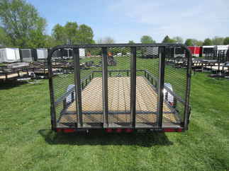 2024 PJ Trailer 83x14 U8 Single Axle Utility U821431DSBK