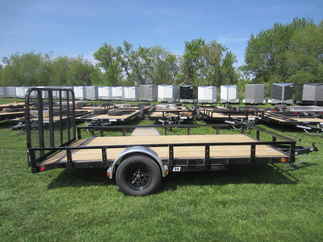 2024 PJ Trailer 83x14 U8 Single Axle Utility U821431DSBK