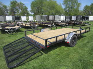 2024 PJ Trailer 83x14 U8 Single Axle Utility U821431DSBK