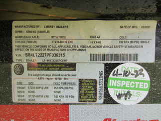 2023 Liberty 83x22  Equipment Tilt LT14K83X22SPC6WF