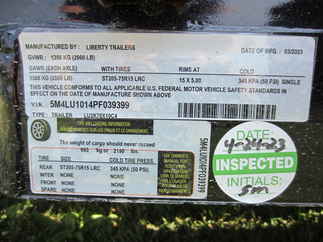 2023 Liberty 78x10  Single Axle Utility LU3K78X10C4TT