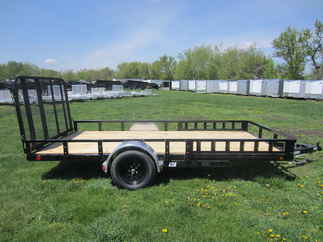 2024 PJ Trailer 77x14 U7 Single Axle Utility U721431DSGKA