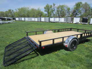 2024 PJ Trailer 77x14 U7 Single Axle Utility U721431DSGKA