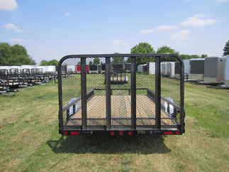 2024 PJ Trailer 83x12 U8 Single Axle Utility U821231DSBKAT