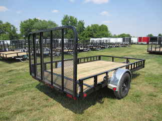 2024 PJ Trailer 83x12 U8 Single Axle Utility U821231DSBKAT