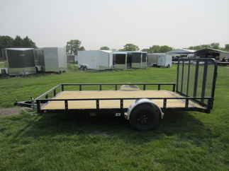 2024 PJ Trailer 83x14 U8 Single Axle Utility U821431DSBK