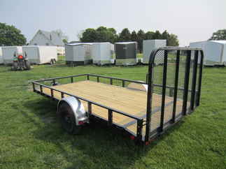 2024 PJ Trailer 83x14 U8 Single Axle Utility U821431DSBK