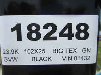 2024 Big Tex 102x25  Gooseneck 22GN-25D5A-MRBK