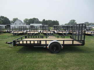 2024 PJ Trailer 83x14 U8 Single Axle Utility U821431DSFKAT