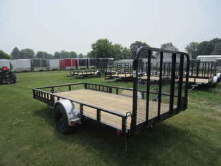 2024 PJ Trailer 83x14 U8 Single Axle Utility U821431DSFKAT