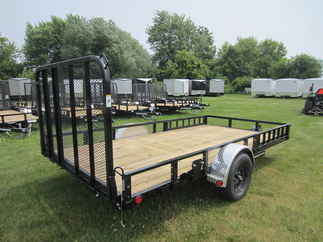 2024 PJ Trailer 83x14 U8 Single Axle Utility U821431DSFKAT