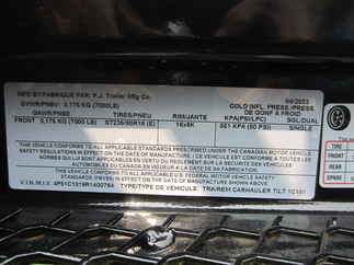 2024 PJ Trailer 83x13 T1 Equipment Tilt T1J1371BDTK