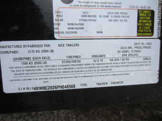 2023 Rice 82x20  Car Hauler FMCR8220