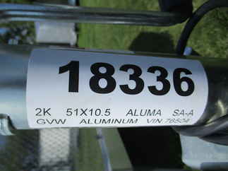 2024 Aluma 51x10.5  Aluminum Single Axle Utility MC10S-R