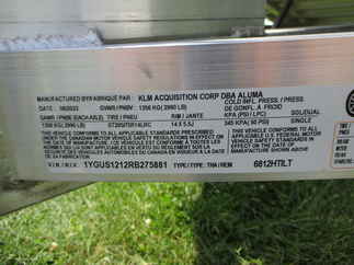 2024 Aluma 68x12  Aluminum Single Axle Utility 6812H-TILT-S