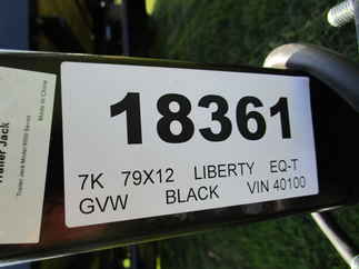 2024 Liberty 79x12  Equipment Tilt LT7K79X12AWF