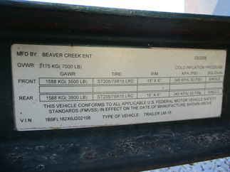 2006 Beaver Creek 77x18  Utility Trailer LM-18