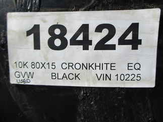 2000 Cronkhite 80x15  Equipment 